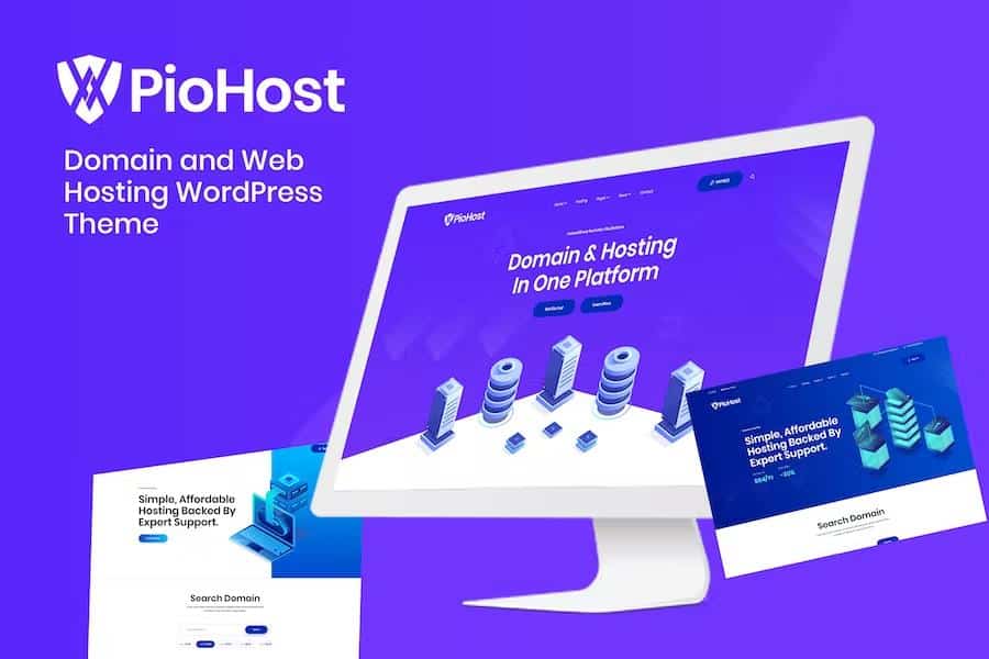Piohost - Domain and Web Hosting WordPress Theme
