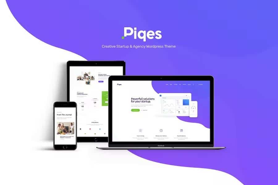 Piqes - Creative Startup & Agency WordPress Theme