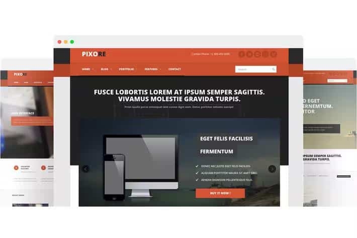 Pixore - Responsive Multi-Purpose HTML5 Template - Business