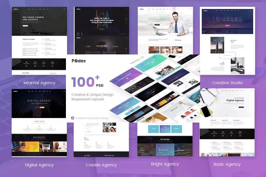 Podes - Responsive Multi-Purpose HTML Template