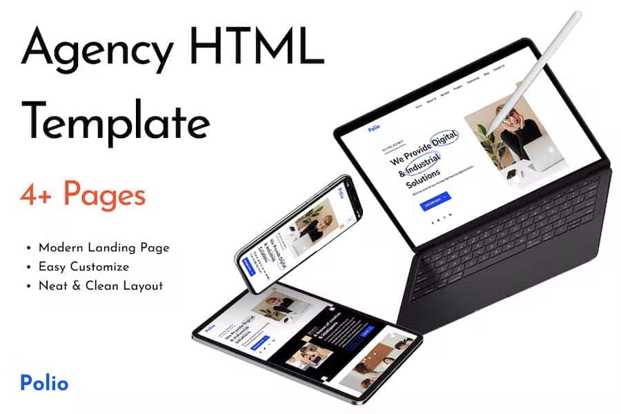 Preview image for Polio - Creative Digital Agency HTML Template