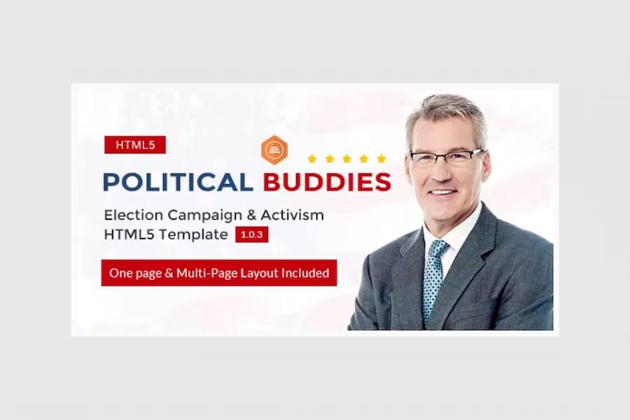 Political Buddies - Election Campaign & Activism HTML5 Template