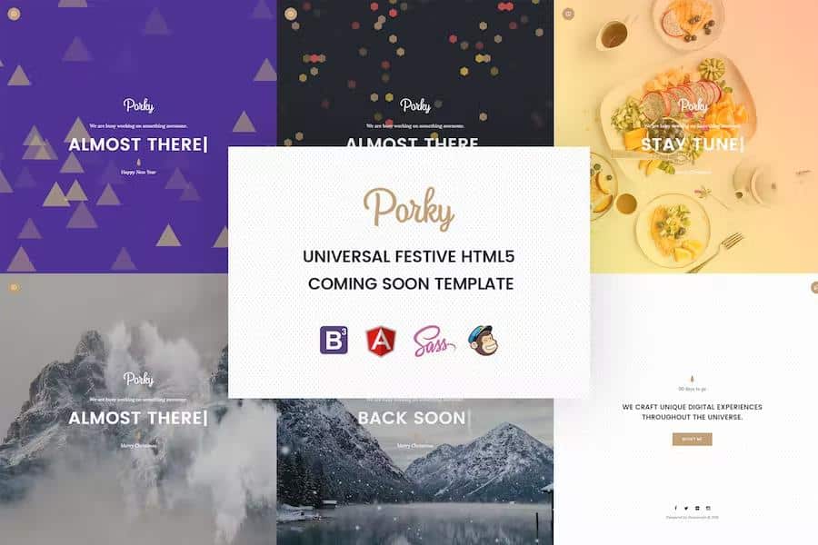 Porky - Responsive HTML5 Coming Soon Template