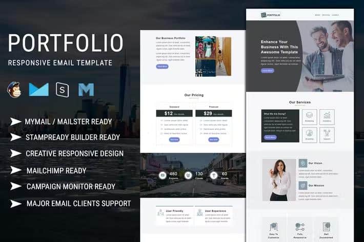 Preview image for Portfolio - Multipurpose Responsive Email Template