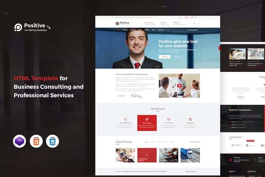 Positive - Consulting and Professional Services HTML Template