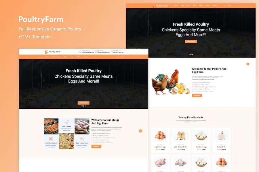 PoultryFarm - Organic Poultry HTML Template.