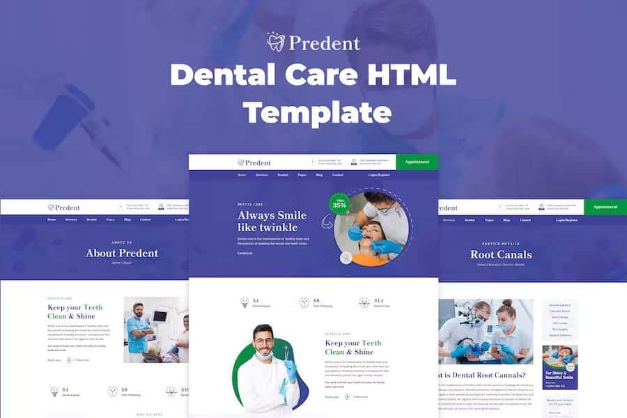 Predent - Dental Care HTML Template