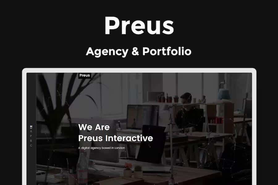Preus - Digital Agency   Portfolio Template