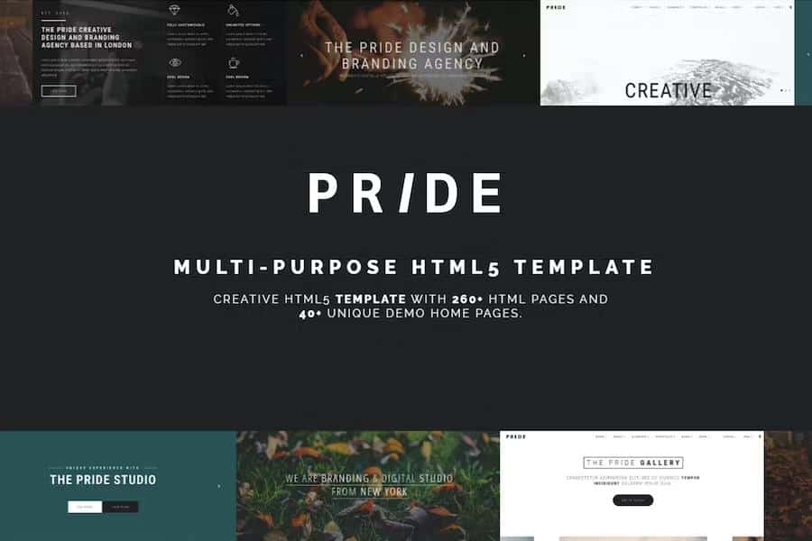 Pride - Multipurpose HTML5 Template product preview
