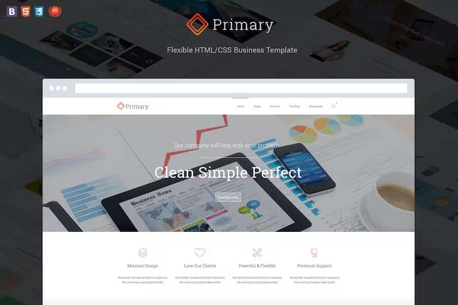 Primary - Business HTML CSS Template