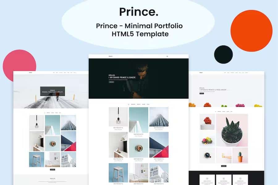 Prince - Minimal Portfolio Template