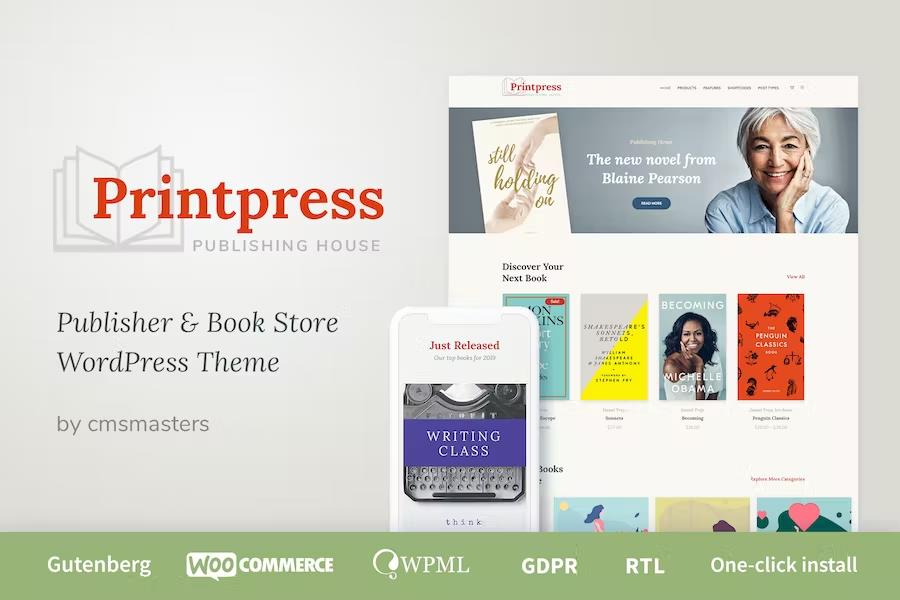 Printpress -Book Publishing WordPress Theme