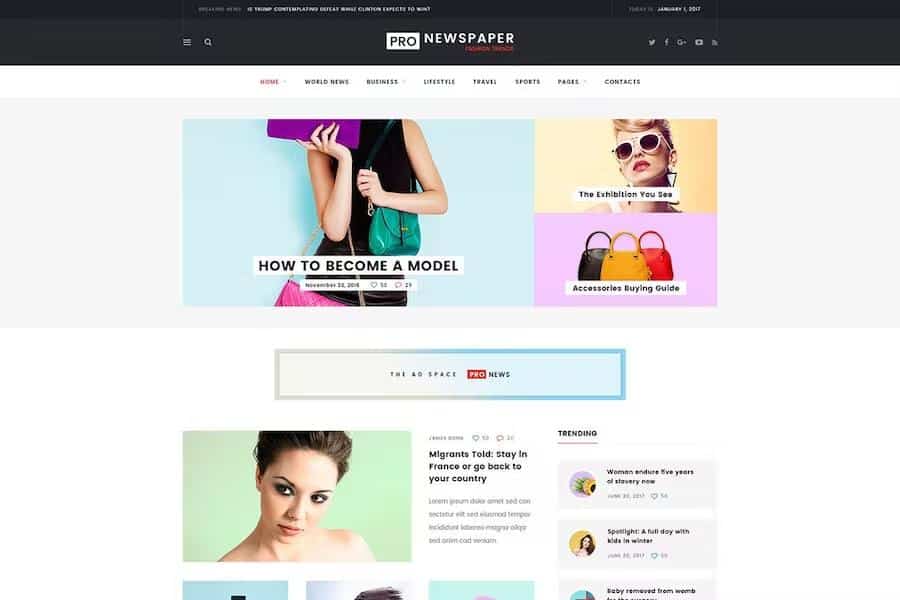 Pro Newspaper -  HTML Template