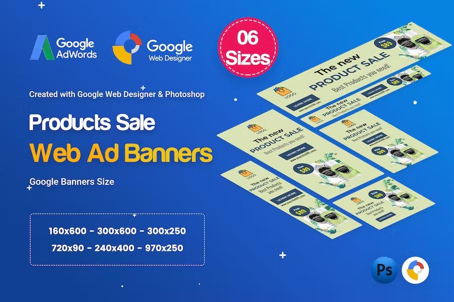 Product Sale Banners Ad D31 - Google Web Design