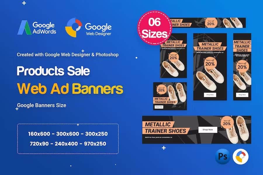 Product Sale Banners HTML5 D50 Ad - GWD & PSD