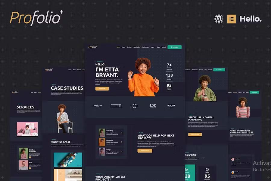 Profolio - CV Resume Portfolio Elementor Template Kit listing image