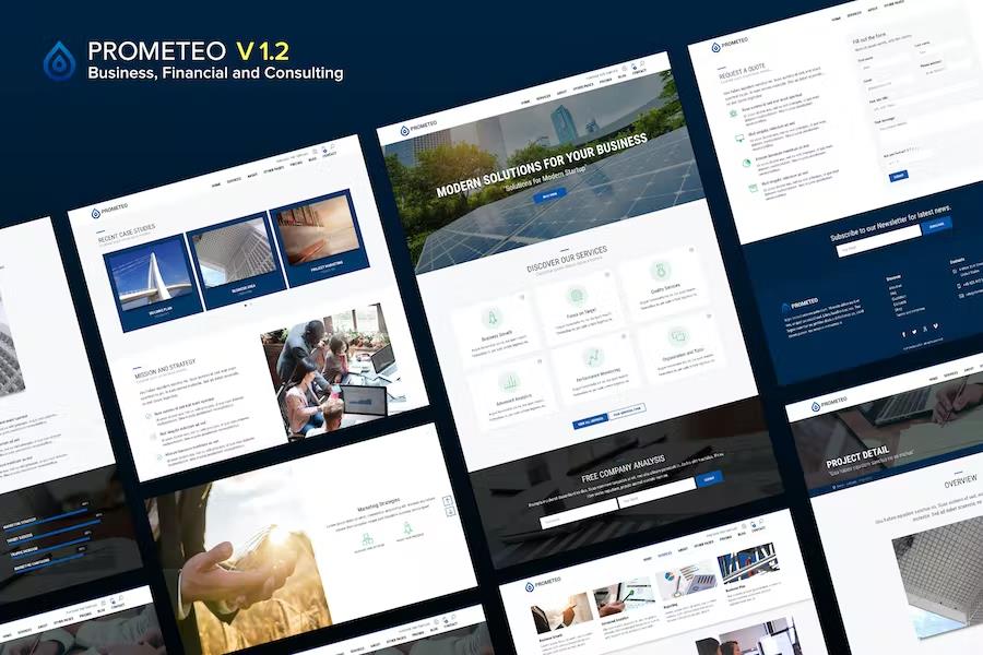 Prometeo - Business and Financial Site Template