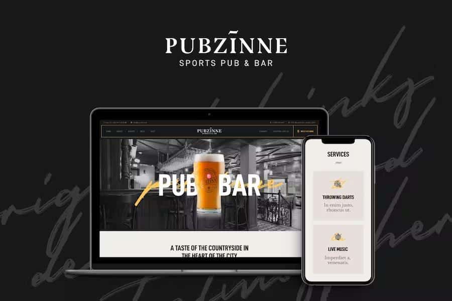 Pubzinne - Sports Bar & Pub WordPress Theme