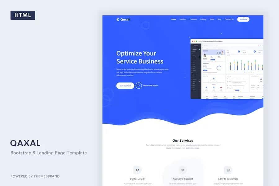 Qexal - HTML & Django Landing Page Template