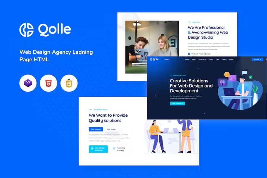 Qoll - Web Design Agency HTML Template