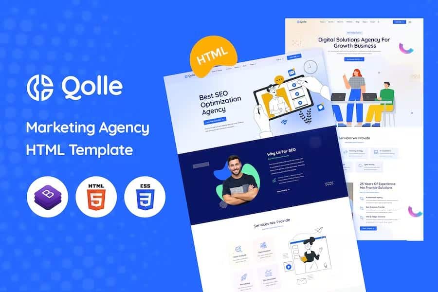Qolle - Creative Agency React NextJs Template