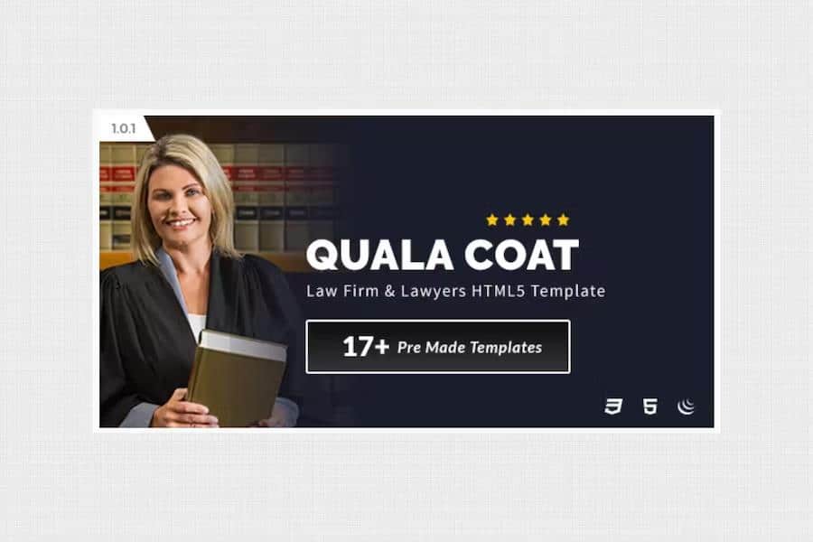 Quala Coat - Law Firm & Lawyers HTML5 Template