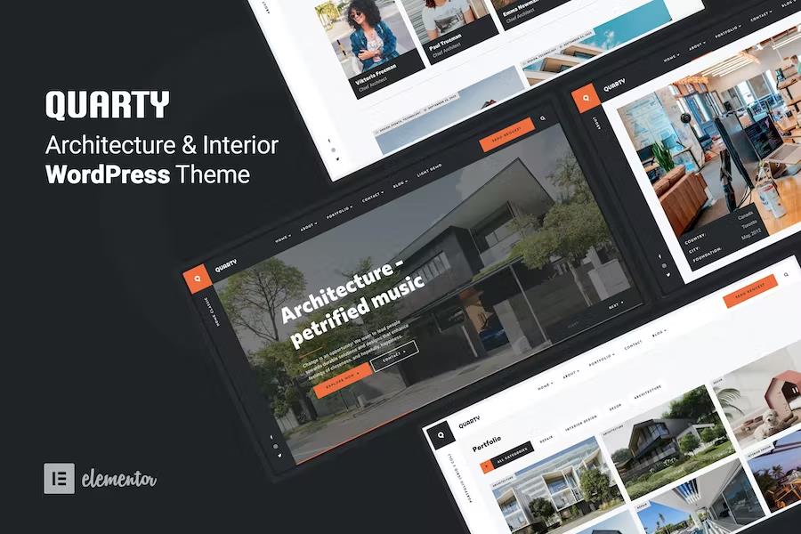 Quarty - Creative Architecture Portfolio WordPress Theme