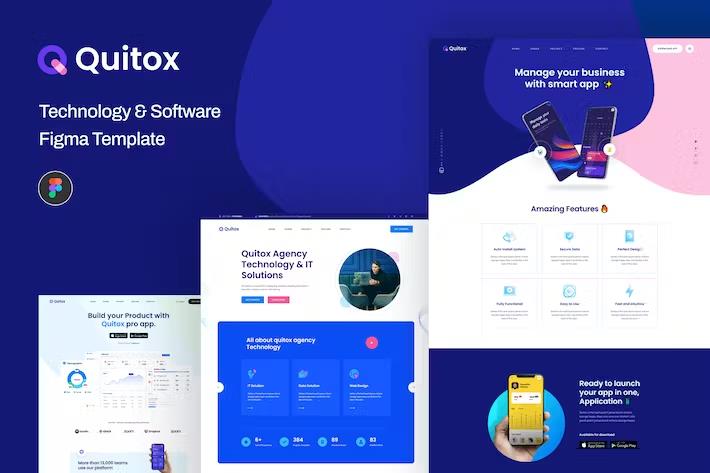 Quitox - Software & IT Solutions HTML Template listing image