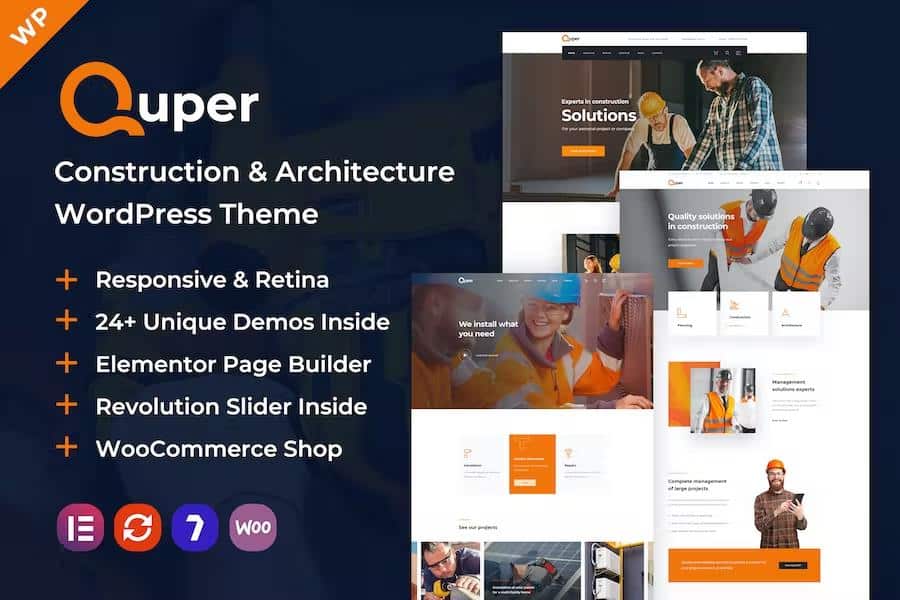 Quper - Construction and Architecture WordPress Theme