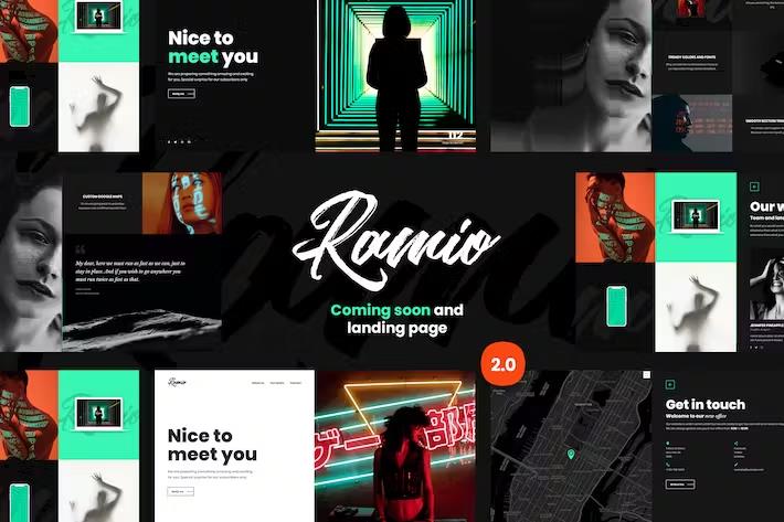 Ramio - Clean Coming Soon & Landing Page Template