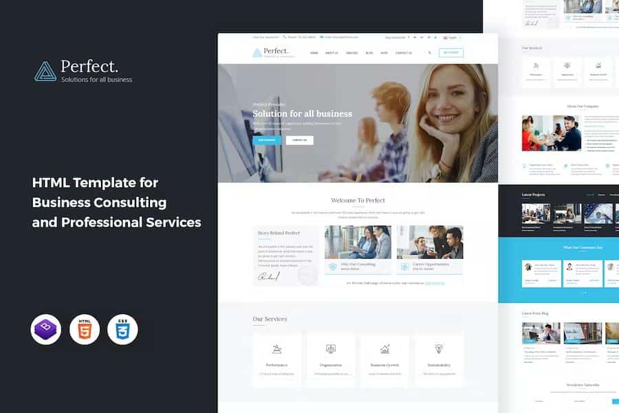 Perfect - Business Consulting and Professional Services HTML Template