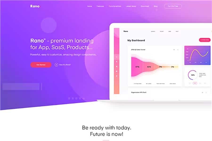 Rano - Landing Page HTML Template