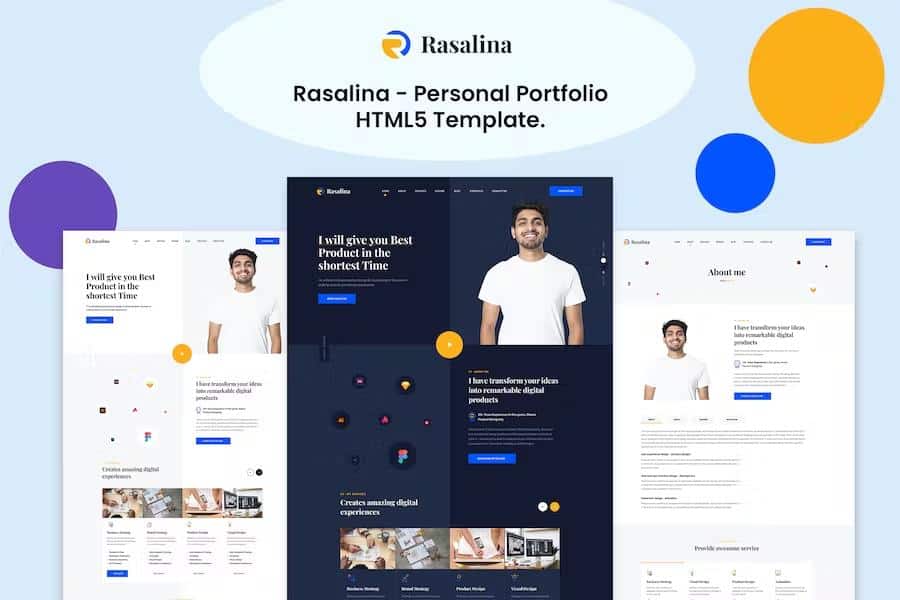 Rasalina  - Personal Portfolio HTML5 Template