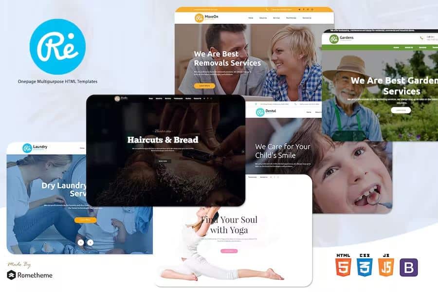 RE - Multi-purpose Responsive HTML Templates