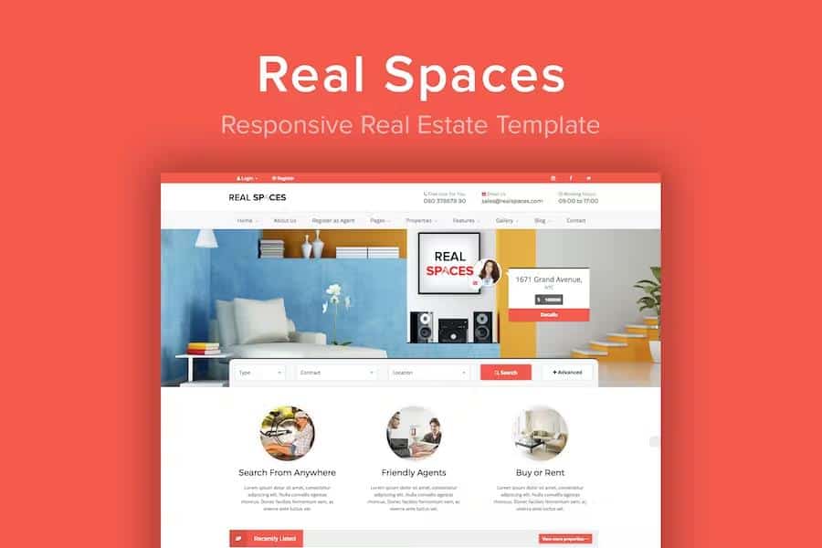 Real Spaces - Responsive Properties Directory Template