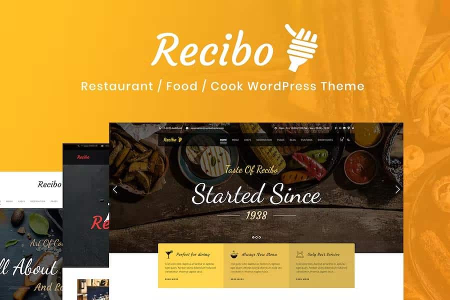 Recibo - Restaurant WordPress