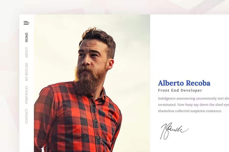 Recoba - vCard Html5 Template