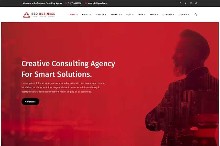 RedBiz - Finance & Consulting Multi-Purpose WordPress Theme
