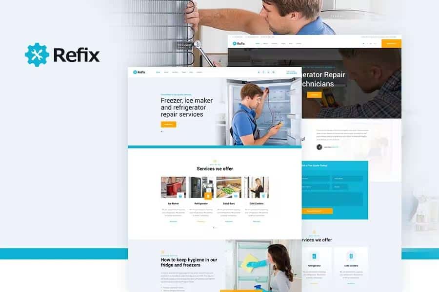 Refix - Fridge & Freezer Repair Company HTML Template