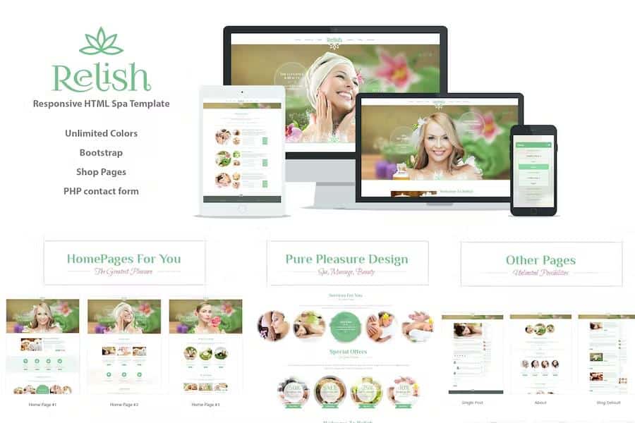 Relish - Spa Salon HTML Template