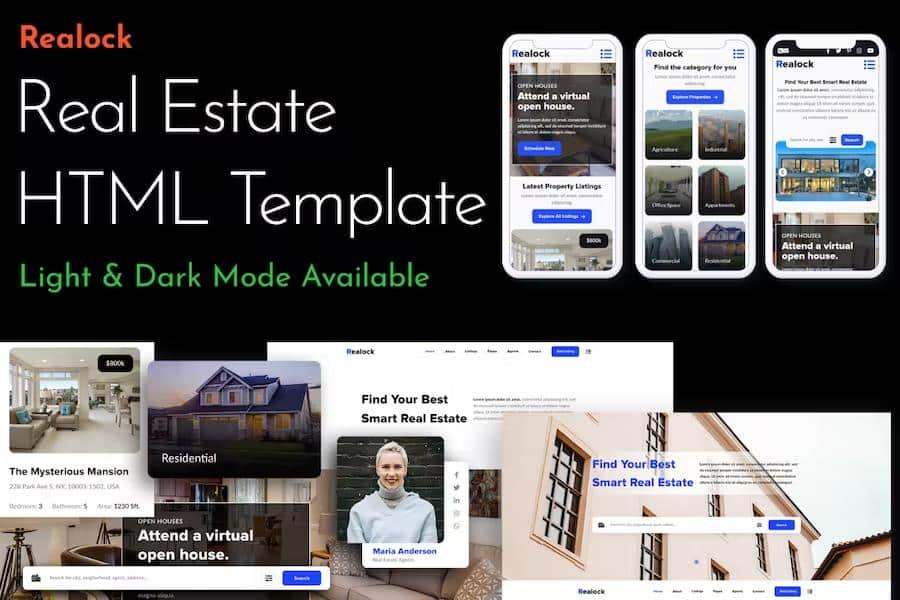 Relock - Creative Real Estate One Page HTML Template