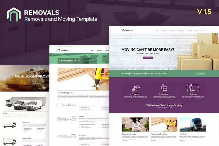 Removals - Moving Site template