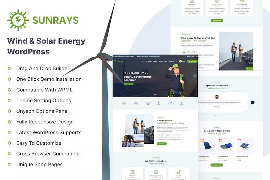 Renewable - ECO Solar Energy Theme