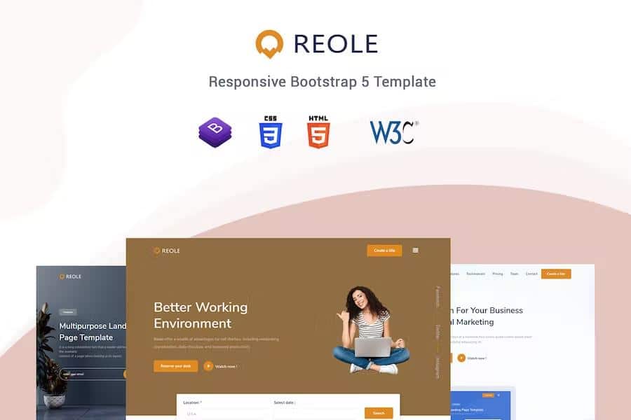 Reole - Responsive Landing Page Template