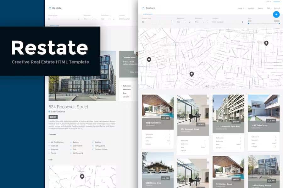 Restate - Different Real Estate Material Template