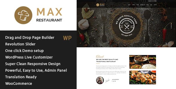 Restaurant - Responsive WordPress Theme
