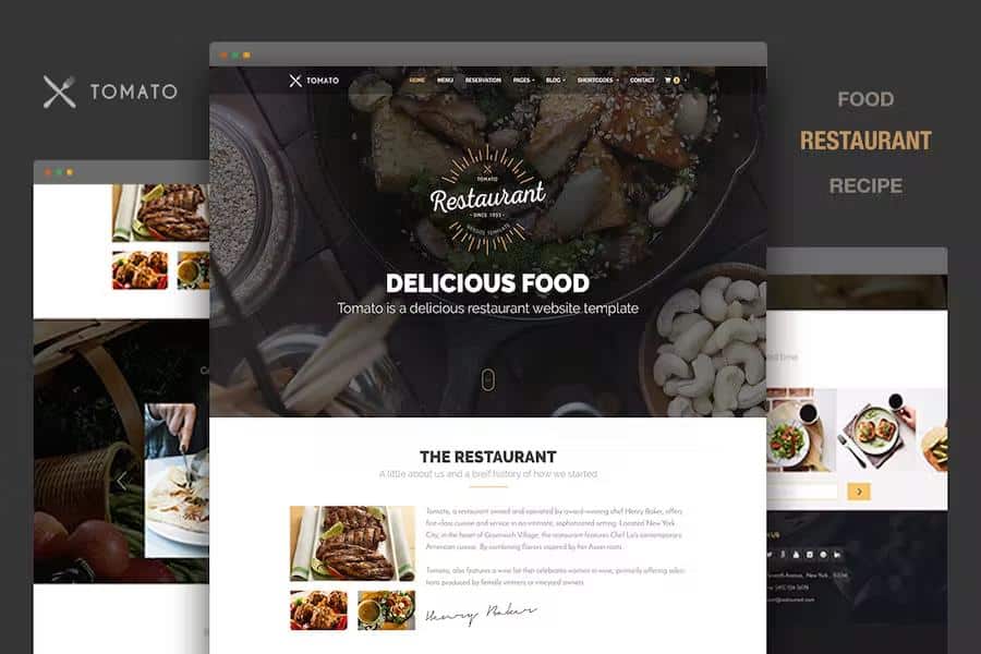 Restaurant Website Template - Responsive HTML5
