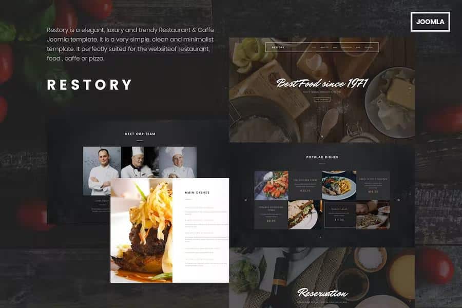 Restory - Restaurant & Cafe Joomla Template listing image
