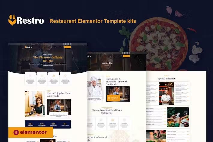 Product preview supplied for Restro - Restaurant Elementor Pro Template Kit