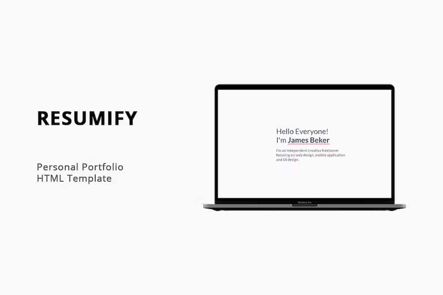 Resumify - Personal Portfolio HTML Template